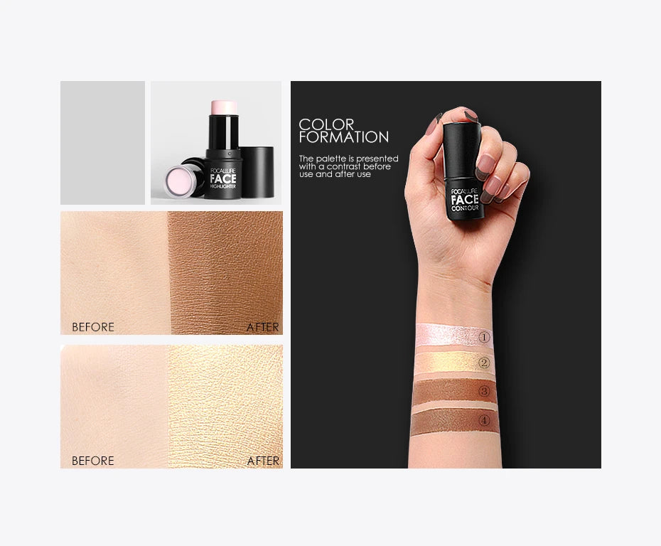 Iluminador bronzeador & contorno corporal - facial bronzer