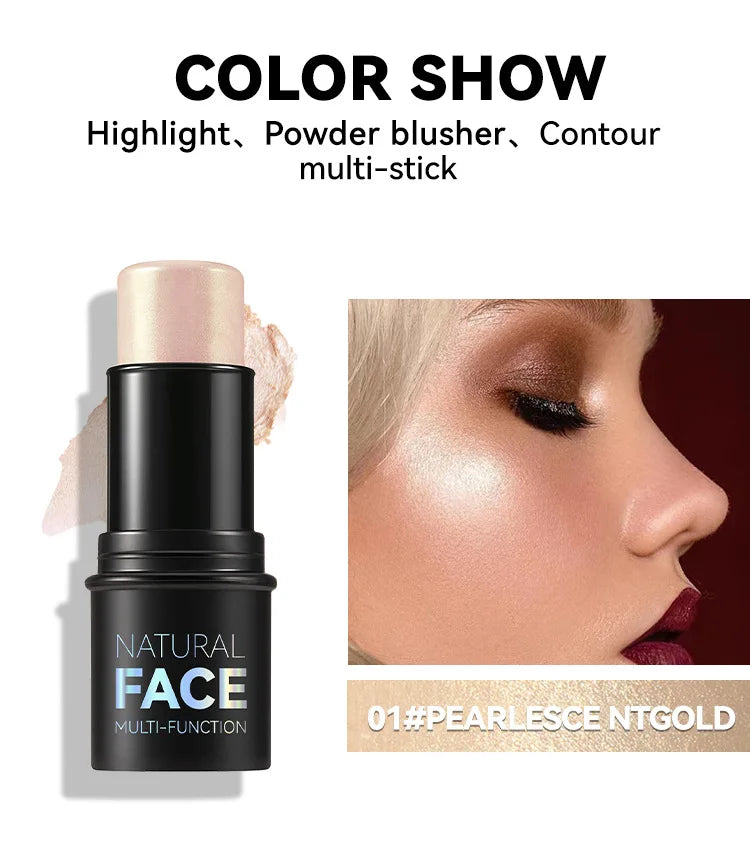 Bastão facial - Creme corretivo, Bronzeador, Iluminador & Blush silkworm