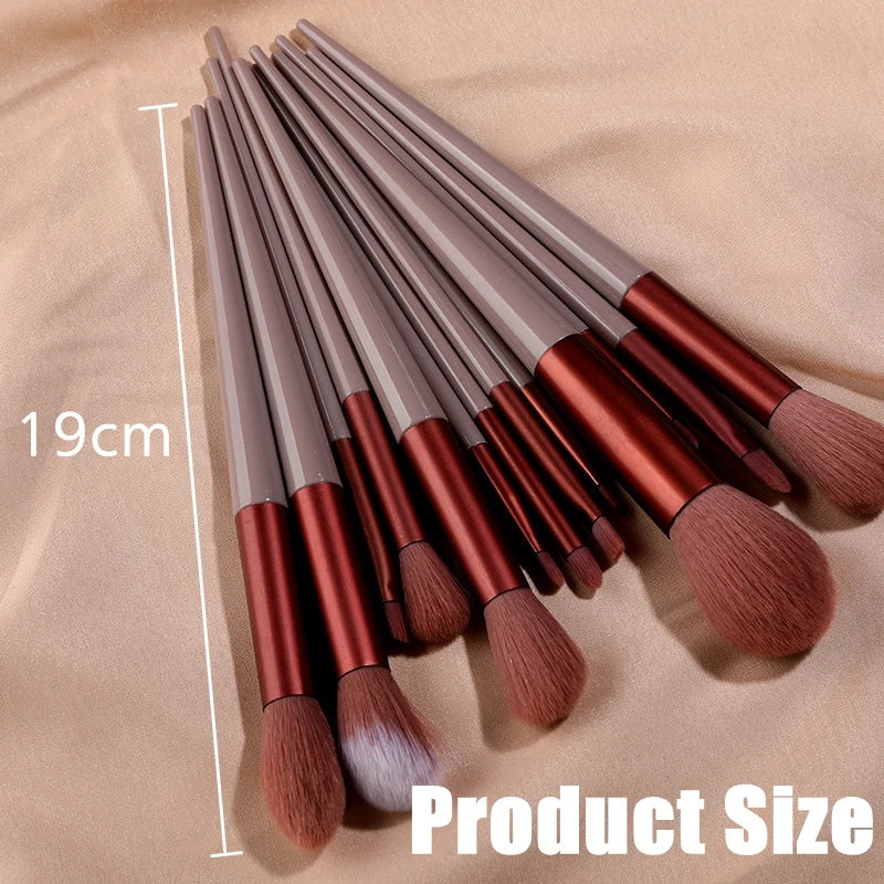 kit 13 pincéis de maquiagem facial