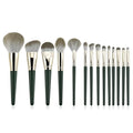 Conjunto de 14 Pincéis de Maquiagem Grandes e Macios para uso facial