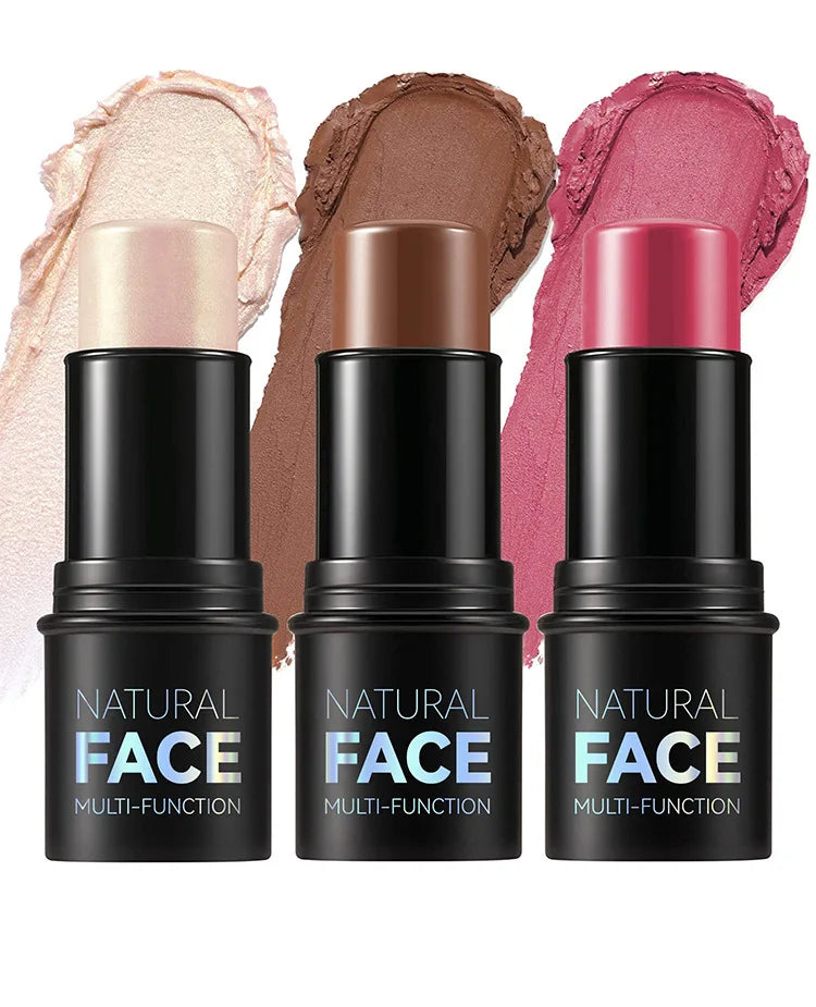 Bastão facial - Creme corretivo, Bronzeador, Iluminador & Blush silkworm