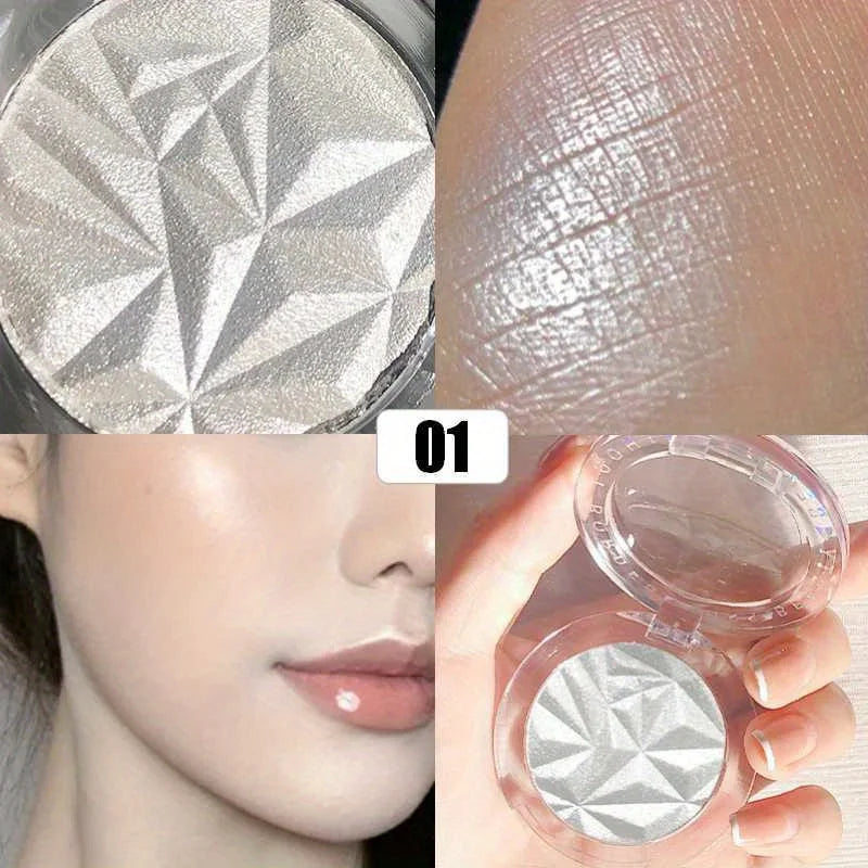 Diamante Iluminador facial glitter em pó ultraconcentrado 2 cores