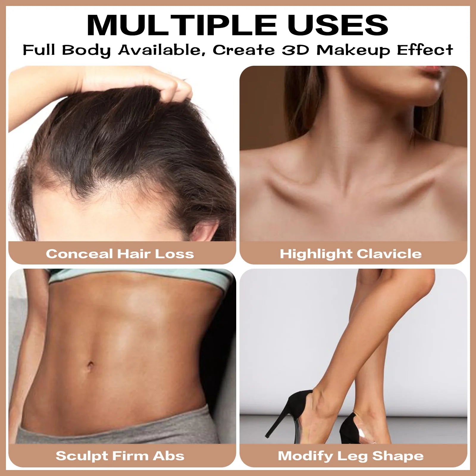 Iluminador bronzeador & contorno corporal - facial bronzer